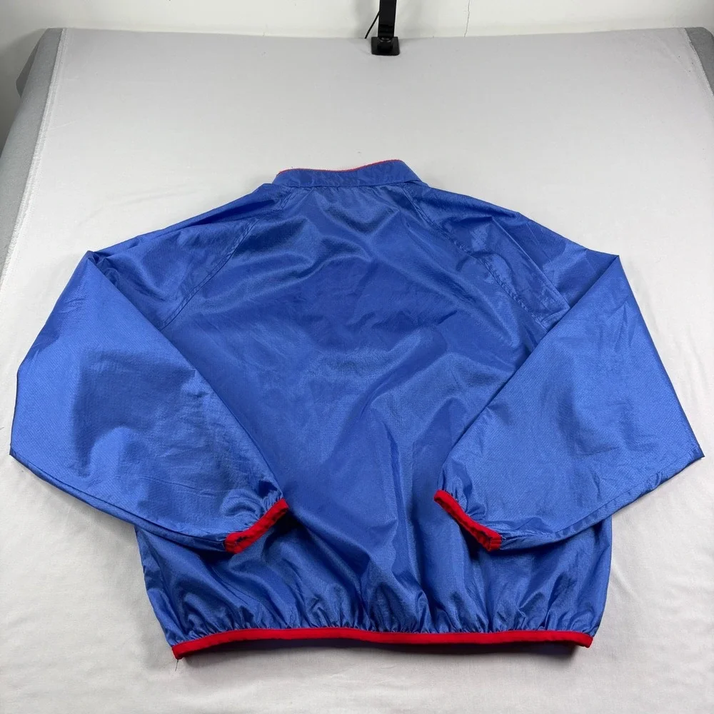 Vintage LL Bean Jacket Mens XL Blue Windbreaker Popover Snap Up Pullover USA 90s